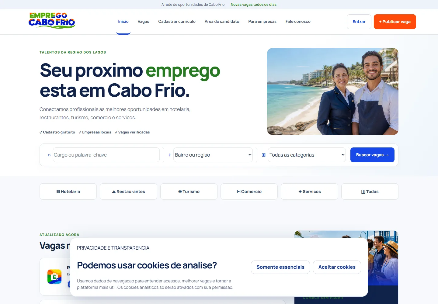 Captura real do Emprego Cabo Frio